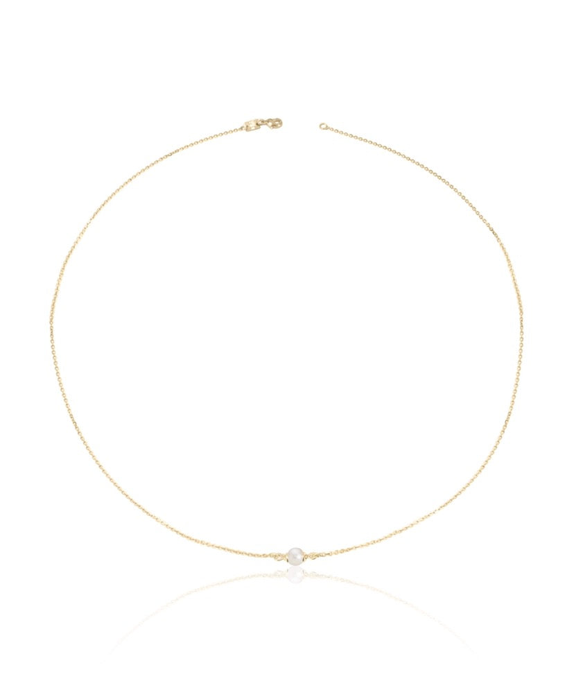 14K Gold Pearl Necklace