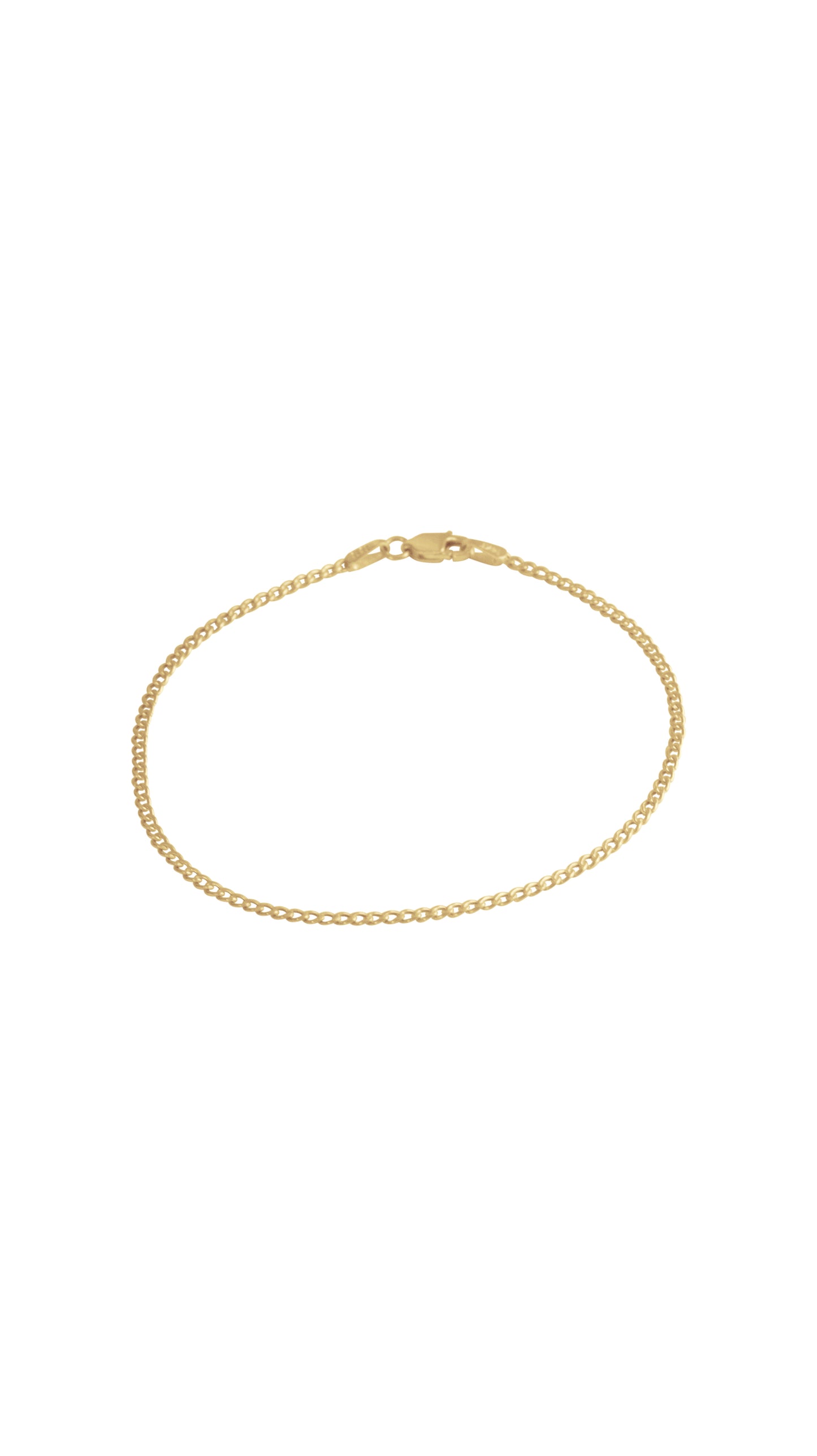 14K Gold Curb Chain Bracelet