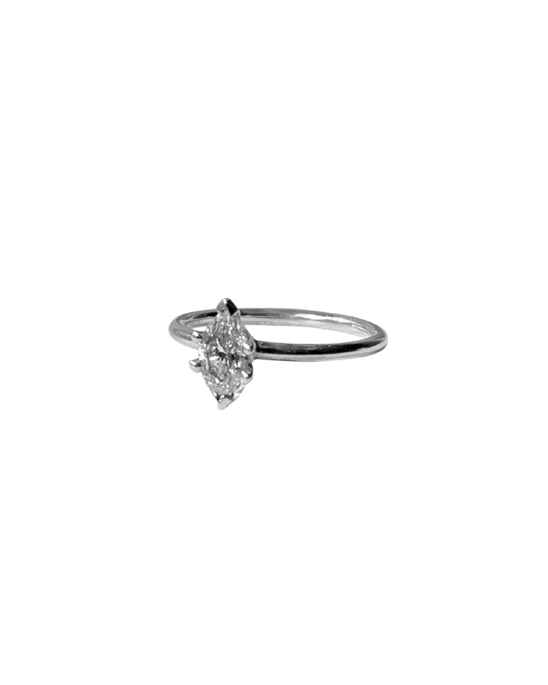 14k Gold Marquise Diamond Ring