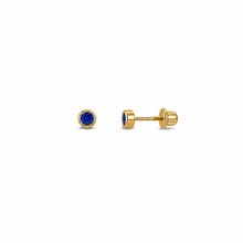 14k Kids Birthstone Earrings