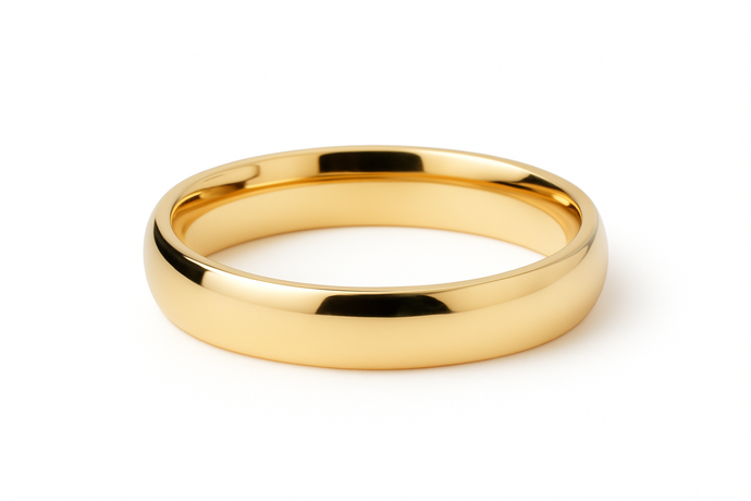 14K 4mm Confort Fit Wedding Band
