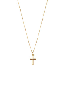 14K Gold Dainty Cross Necklace