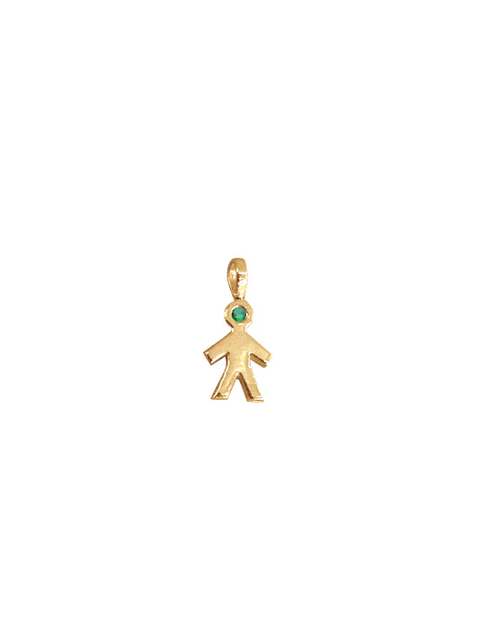 14K Birthstone Children Charm