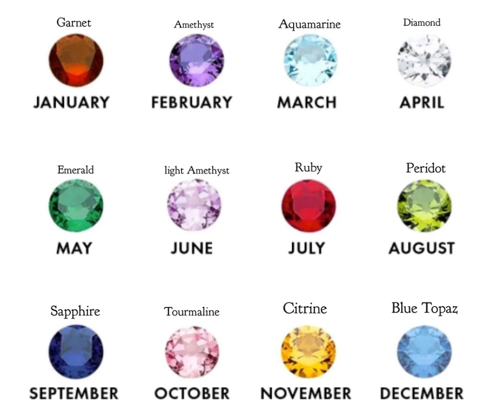 14K Birthstone Children Charm