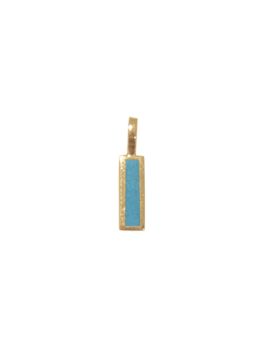 14K Turquoise Charm