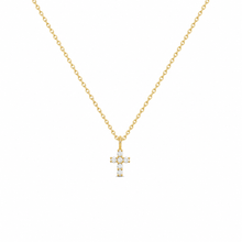14k Kids Diamond Cross Necklace