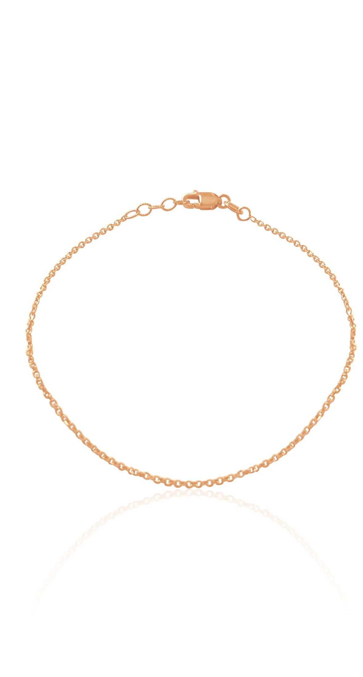 14K Gold Cable Chain Anklet