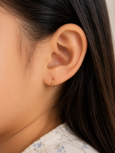 14KT Kids Gold Mini Huggie Clicker Earring