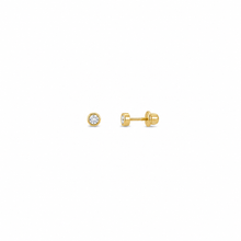 14k Kids Birthstone Earrings