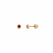 14k Kids Birthstone Earrings
