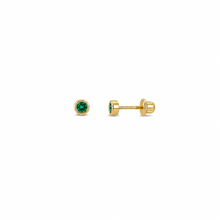 14k Kids Birthstone Earrings
