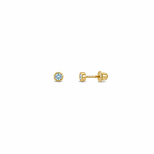 14k Kids Birthstone Earrings