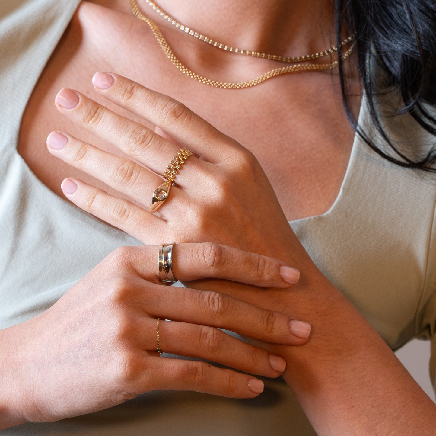14KT Watch Link Ring