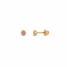 14k Kids Birthstone Earrings