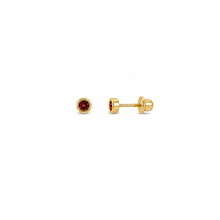 14k Kids Birthstone Earrings