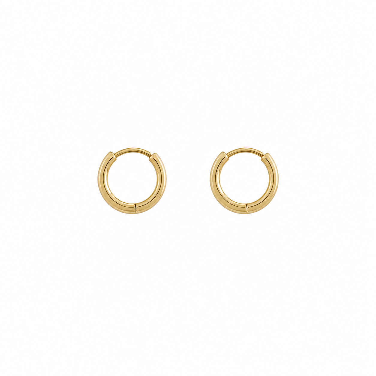 14KT Kids Gold Mini Huggie Clicker Earring