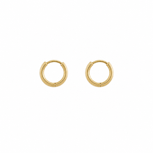 14KT Kids Gold Mini Huggie Clicker Earring