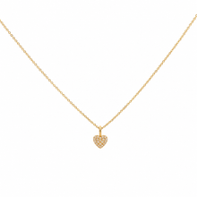14k Kids Diamond Heart Necklace