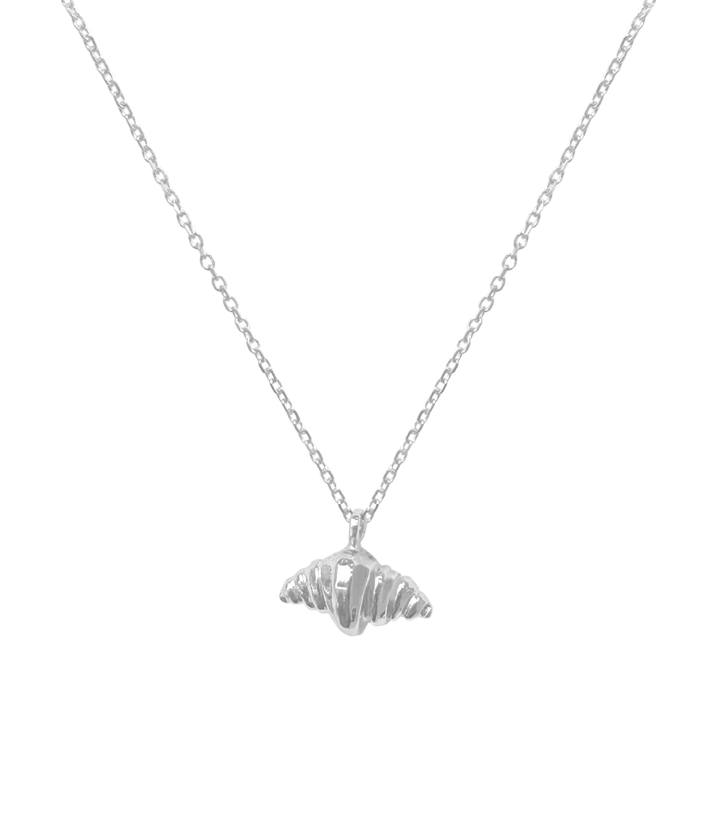 14k Gold Croissant Necklace