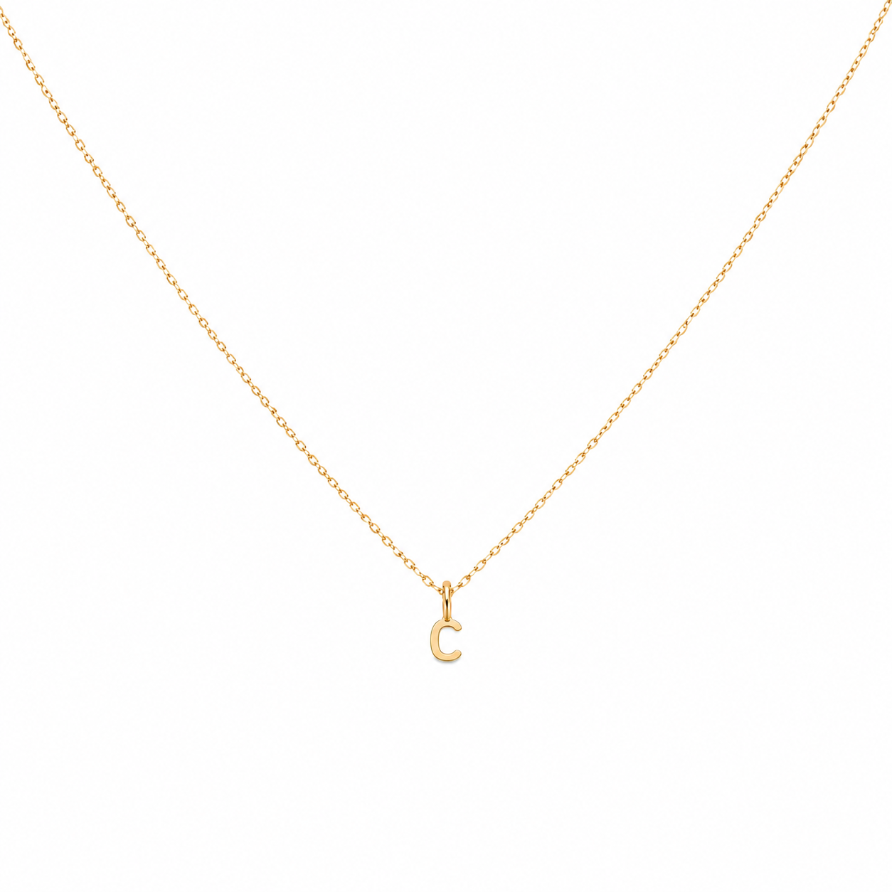 14k Kids Initial Necklace