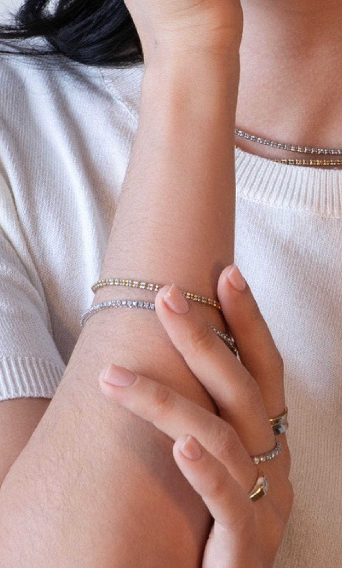 14K Gold Diamond Cut Bracelet