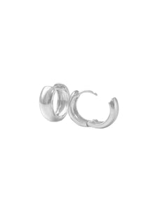 Sterling Silver Thick Clicker Earrings