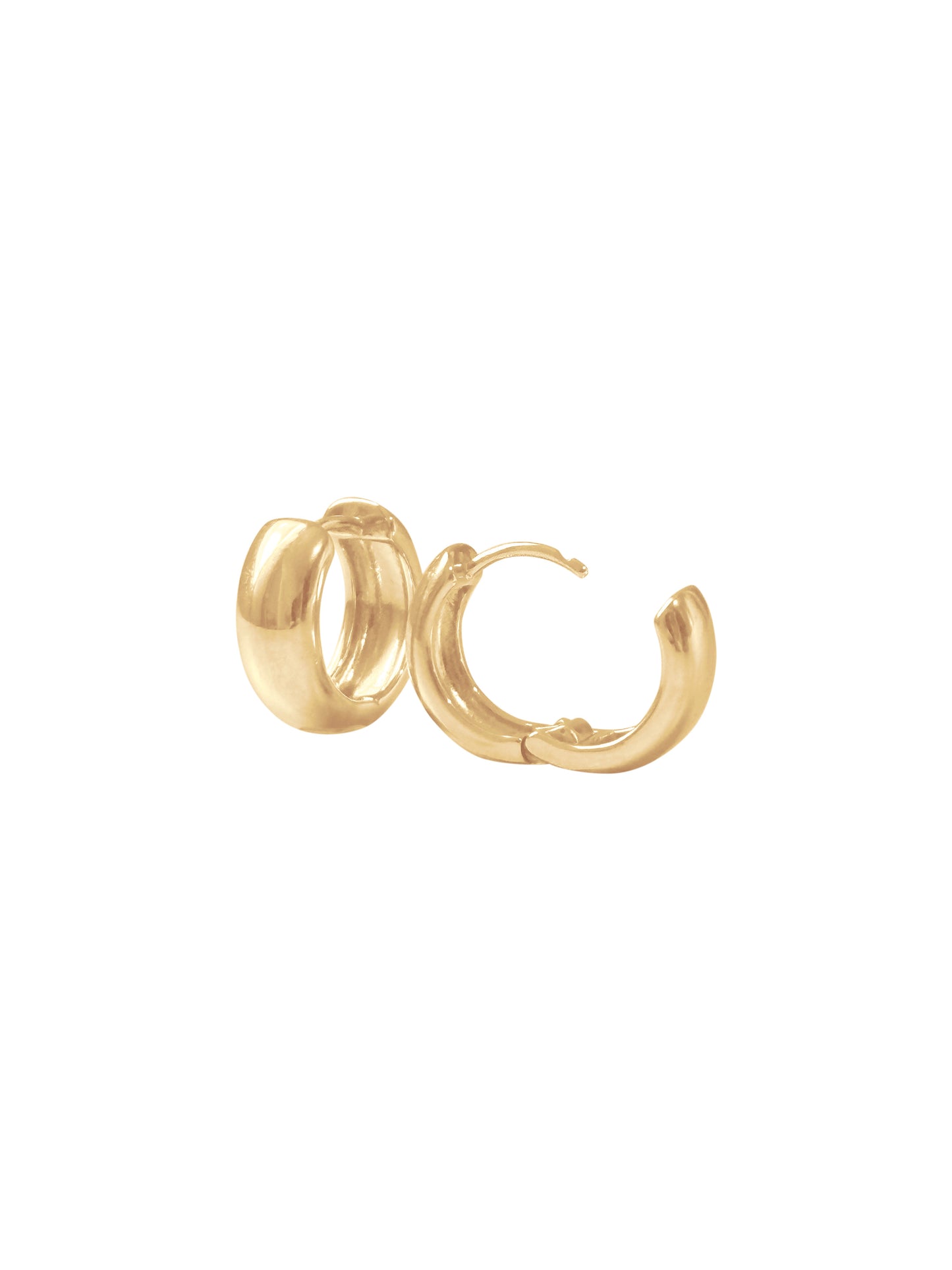 18K Gold Filled Thick Clicker Earrings