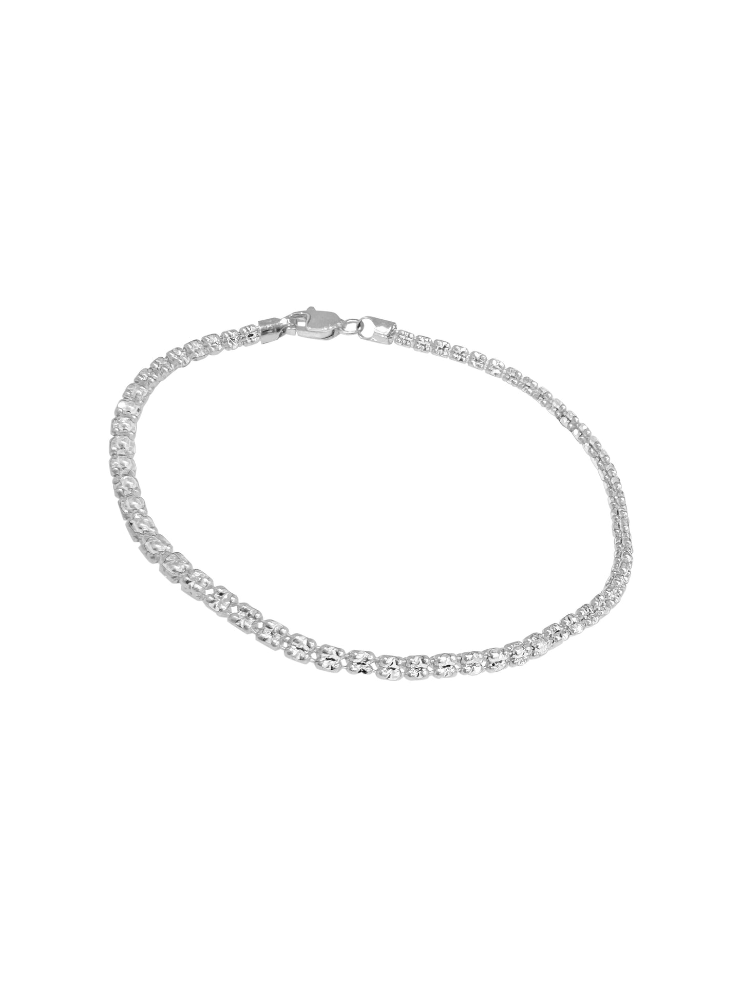 14K Gold Diamond Cut Bracelet