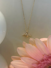 14k Gold Croissant Necklace