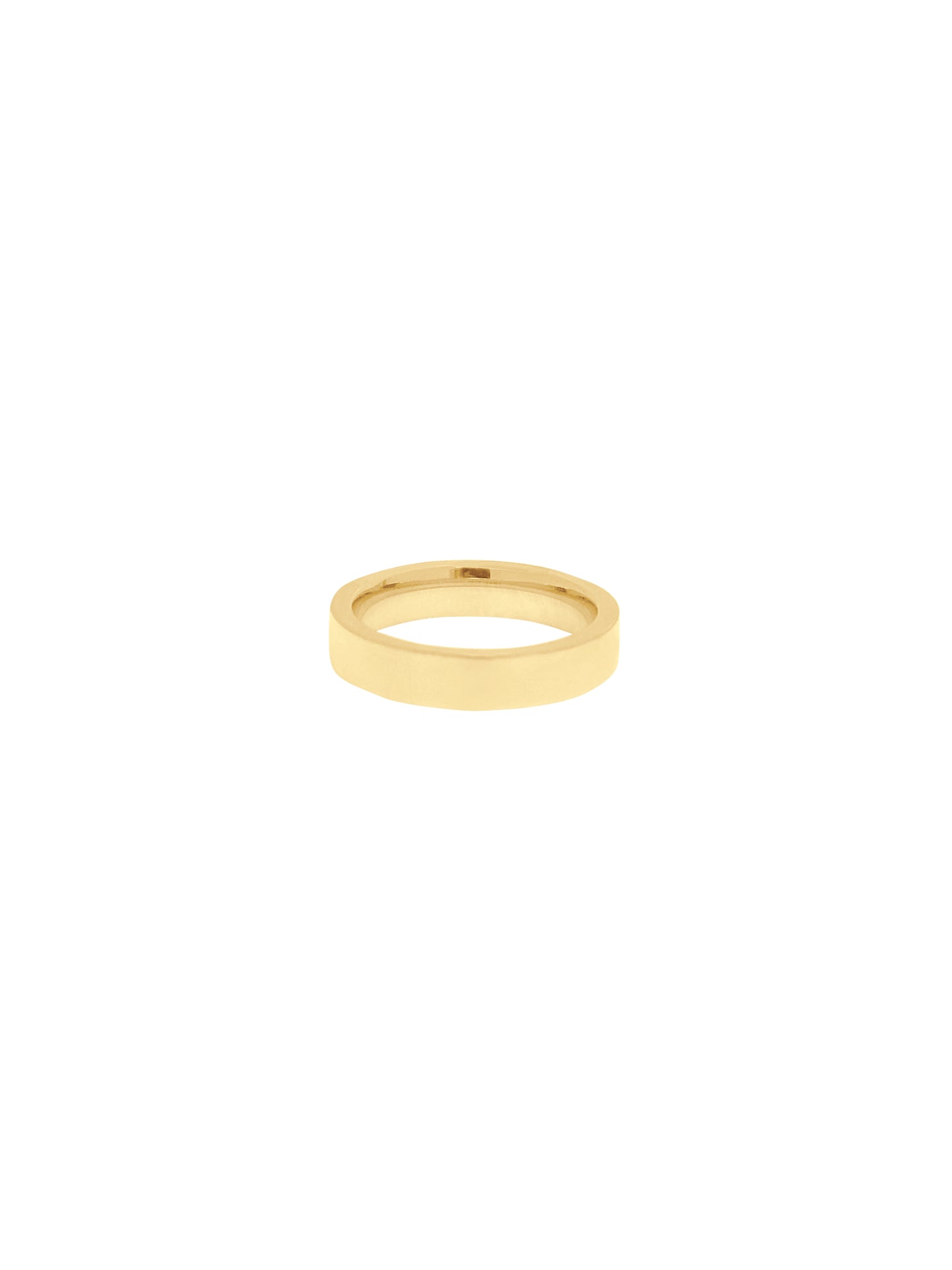 14K Gold Cigar Band Ring