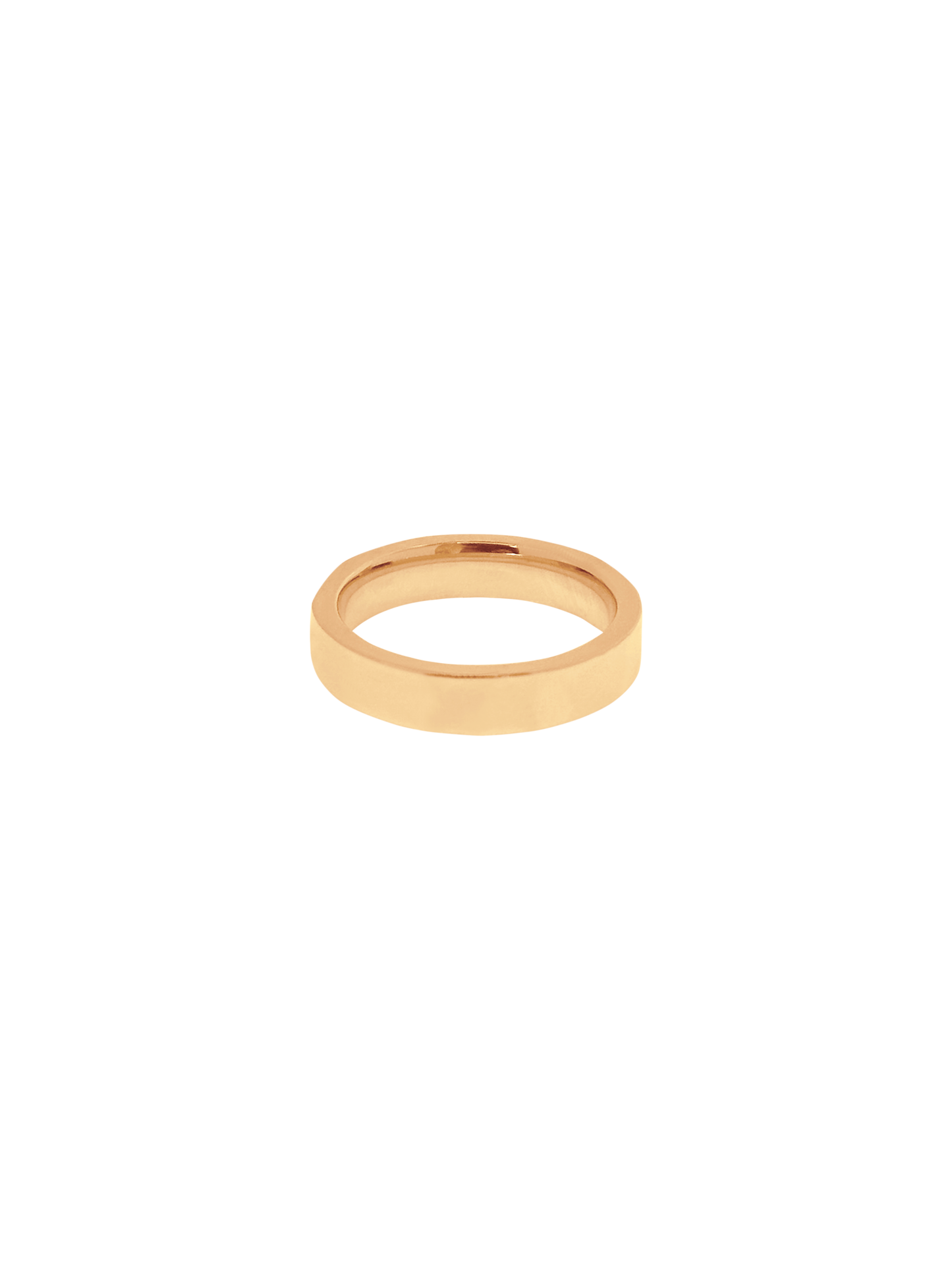 14K Gold Cigar Band Ring