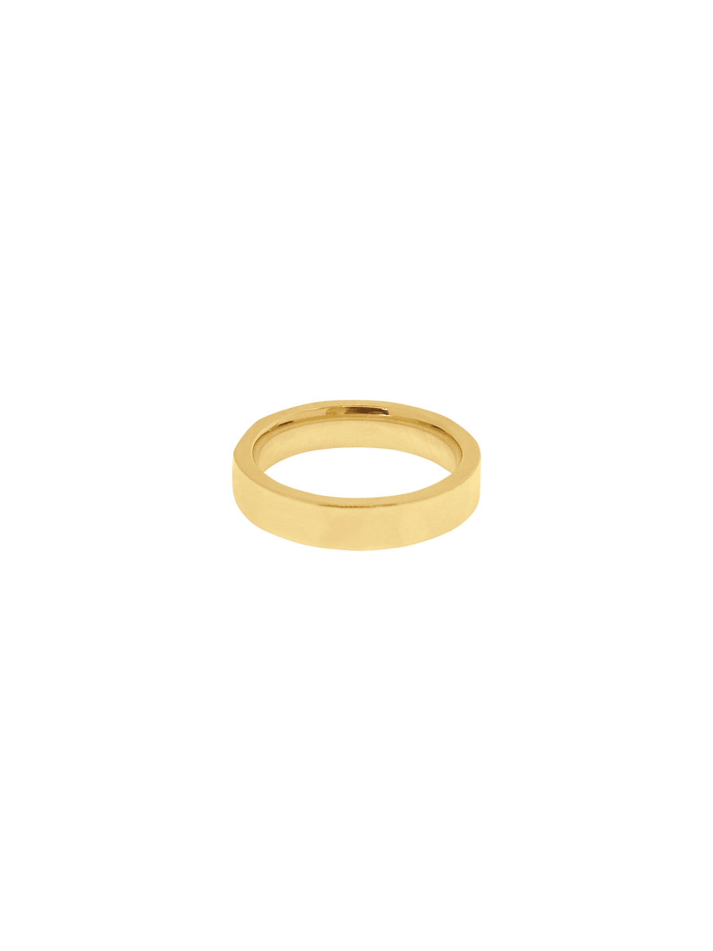 14K Gold Cigar Band Ring