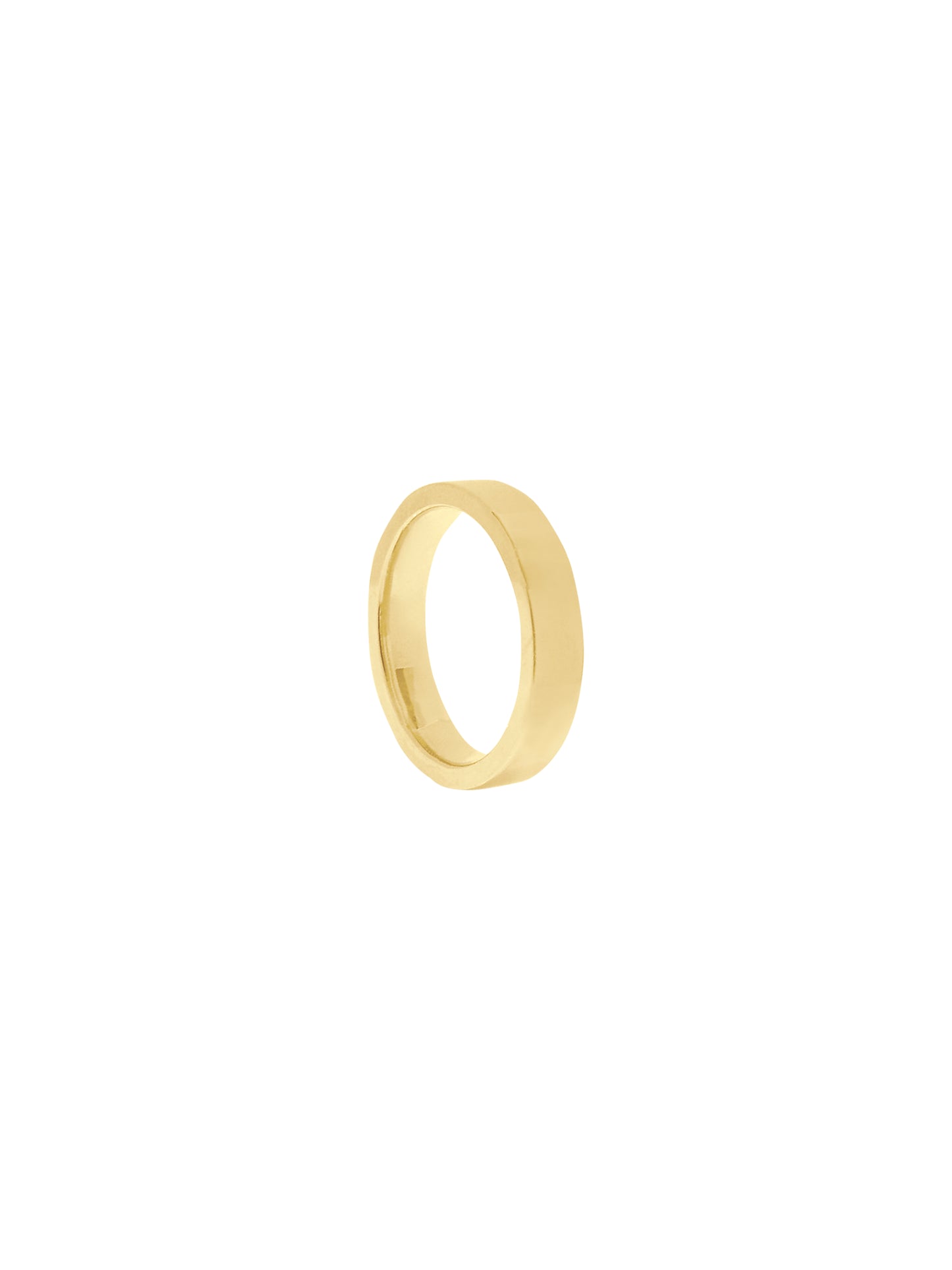 14K Gold Cigar Band Ring