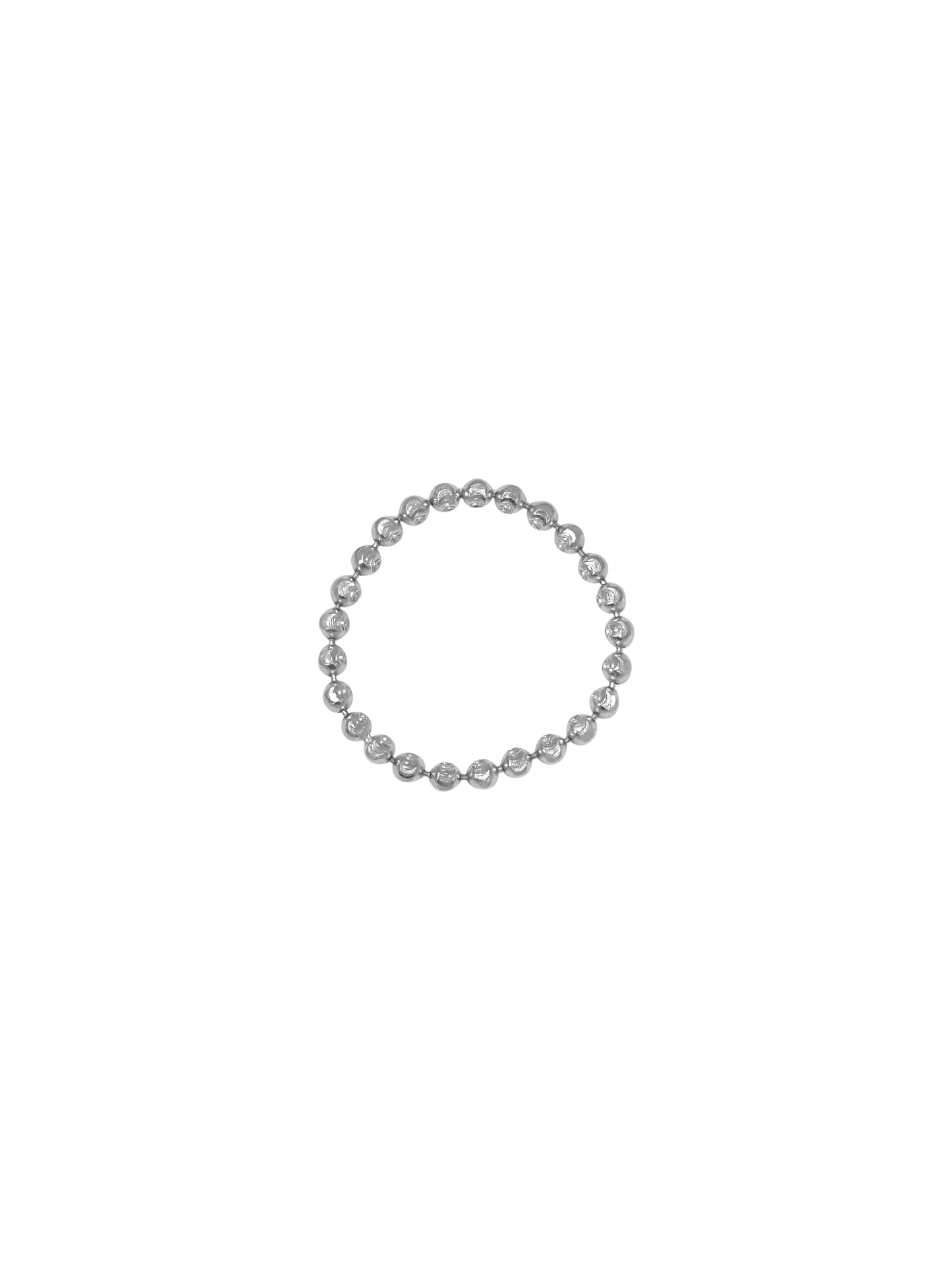 14K Gold Soft Disco Ball Chain Ring