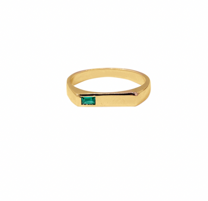 14k Gold Espinosa Emerald Ring