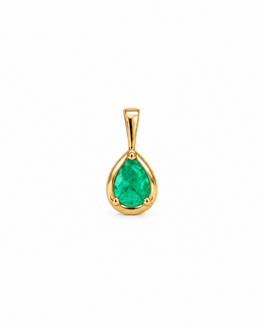 14K Framed Gemstone Pendants