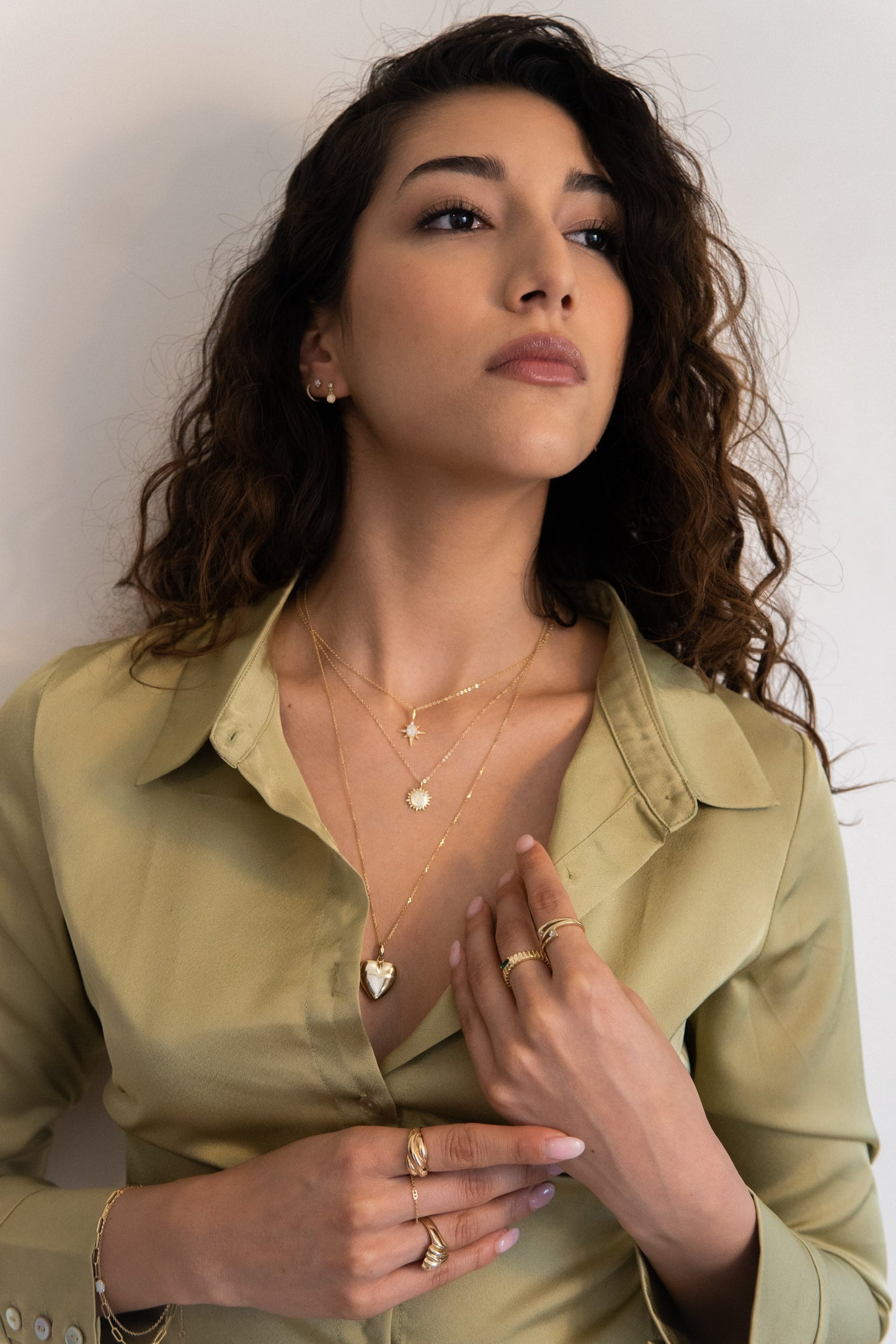 14k Diamond Opal Sun Necklace