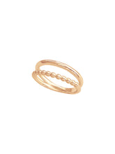14k Solid Gold Double Band