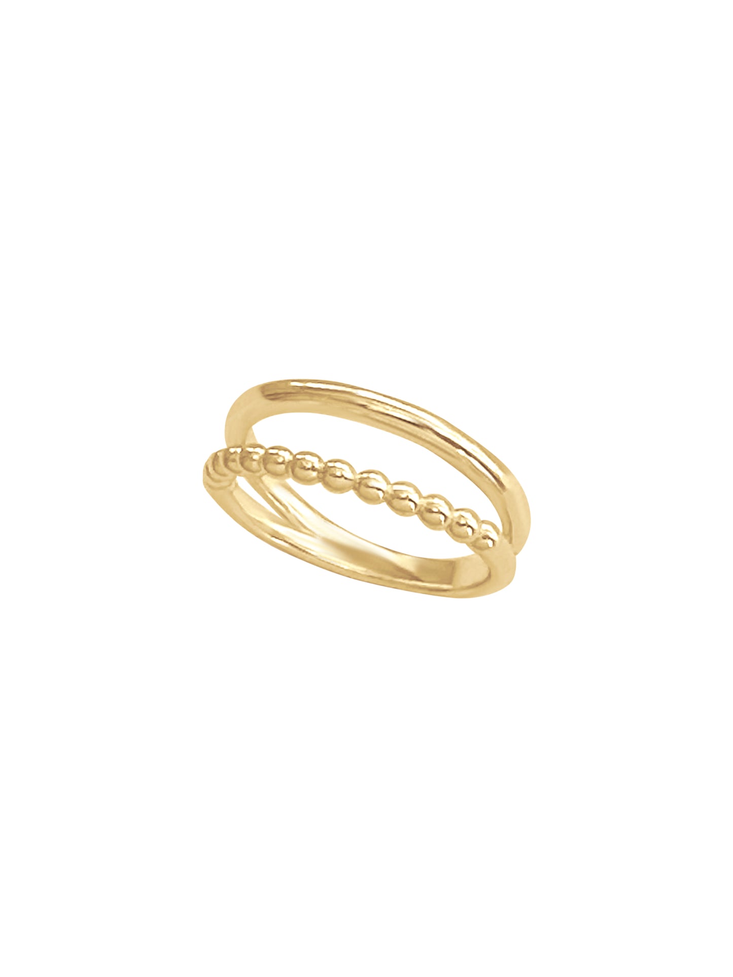 14k Solid Gold Double Band