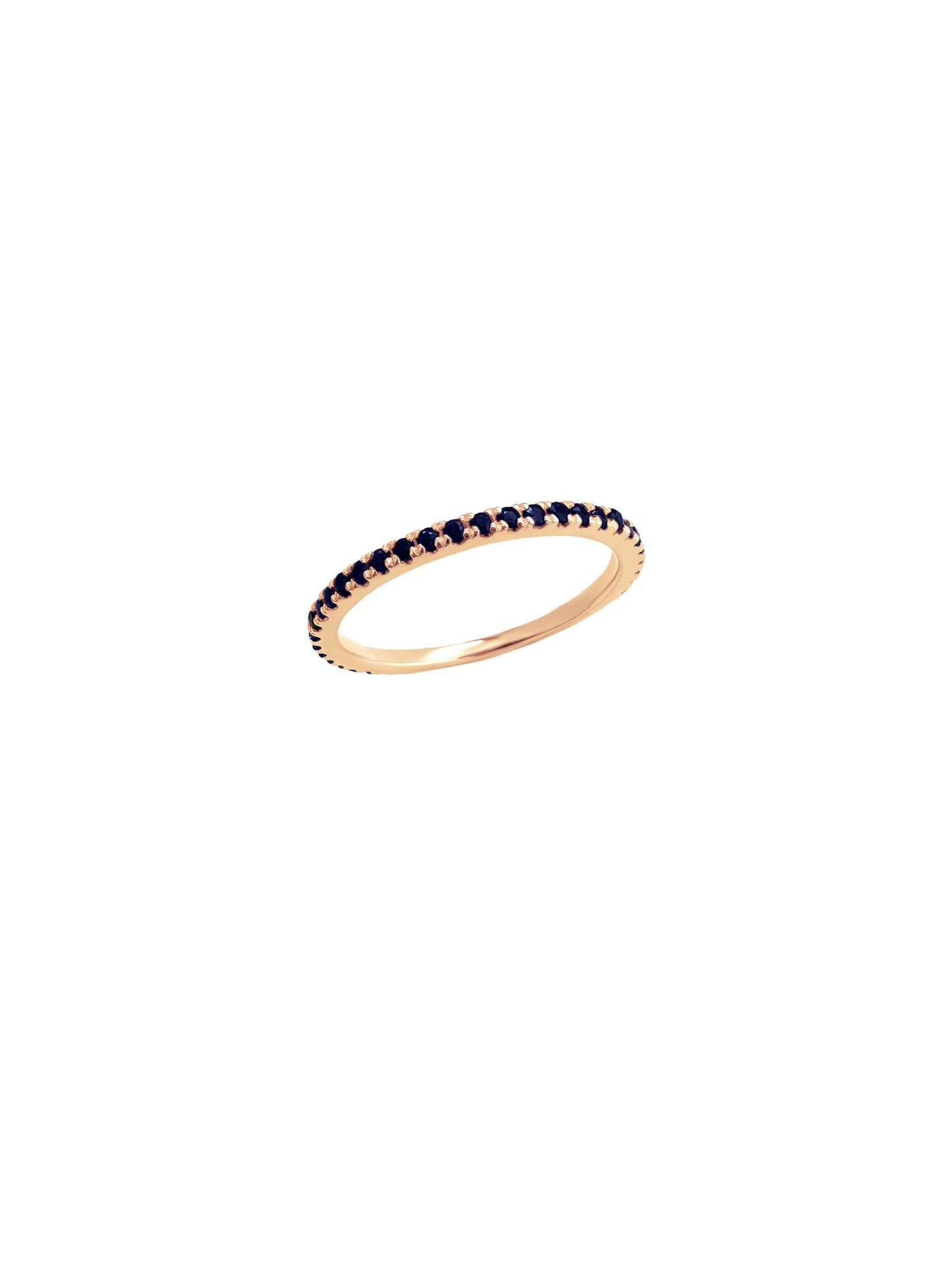14k Gold Precious Stone Eternity Band