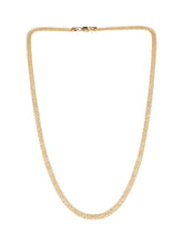 14K Gold Mesh Herringbone Necklace