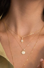 14k Diamond Satin Sun Necklace