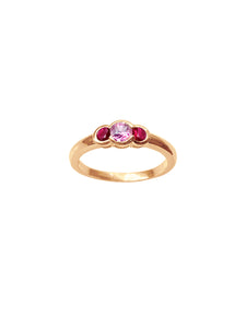 Cynthia's 14K Ruby & Tourmaline Ring
