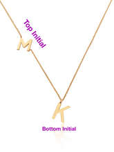 14KT Gold Double Initial Necklace