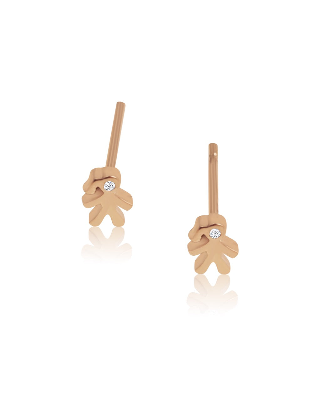 14K Mom Mini Diamond Earring
