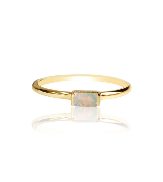 14k Gold Diamond/Gemstone Baguette Ring