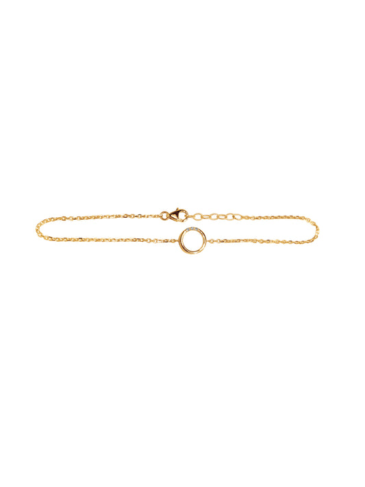 14K Gold Geometric Diamond Bracelets