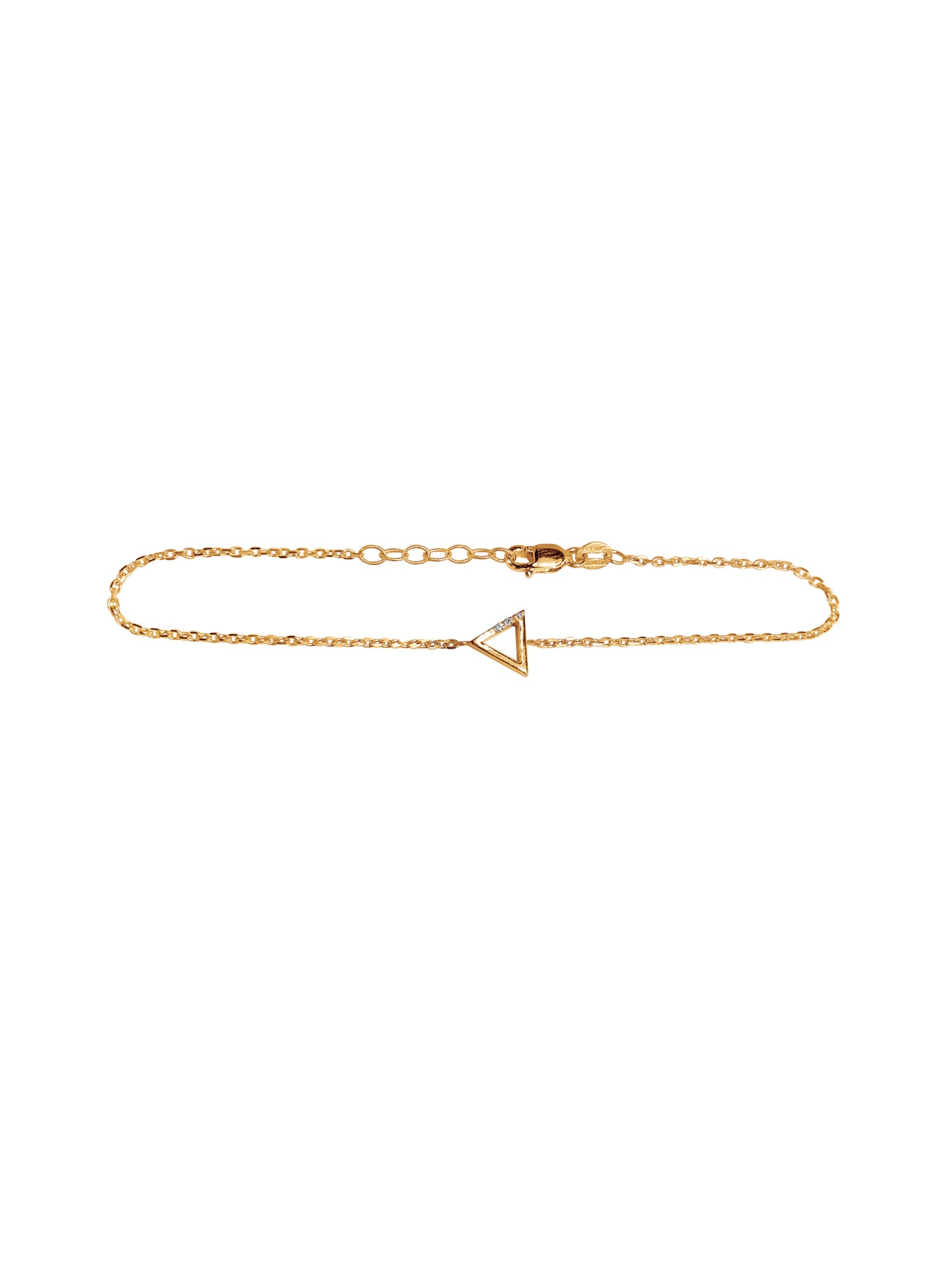 14K Gold Geometric Diamond Bracelets
