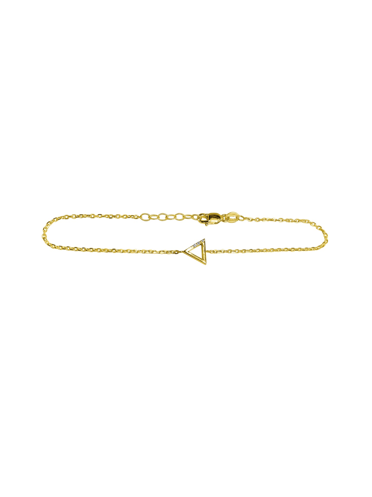 14K Gold Geometric Diamond Bracelets