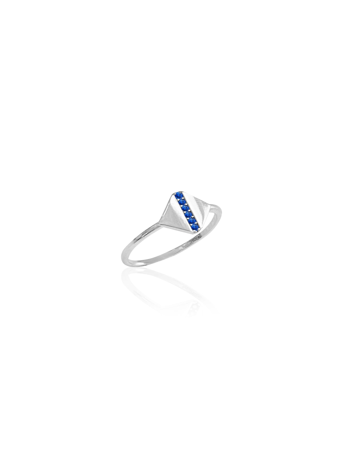 14K Gold Pave Signet Ring